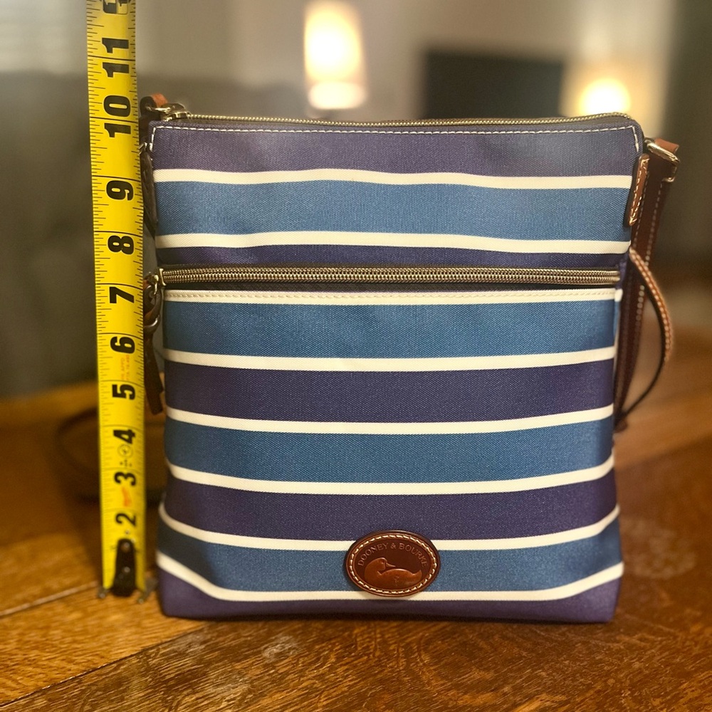 Dooney & Bourke Nautical Blue White Crossbody Bag - Picture 8 of 12